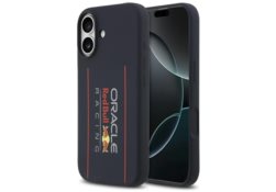Étui Red Bull Silicone Oversize Vertical Logo MagSafe pour iPhone 17 bleu marine RBHMP17S24SIOLRV