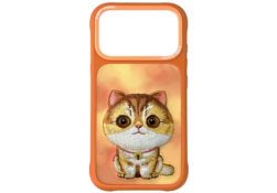 Étui Nimmy Big Eyed Pet 2.0 Cat pour       iPhone 17 Pro Max orange N-XDY-IP17-PRO-MAX-05-B