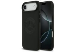 Étui Mercedes Leather Vintage Logo       MagSafe pour iPhone Air noir MEHMP17M25RICVLK
