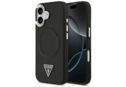 Étui Guess Triangle Logo MagSafe pour      iPhone 17 noir GUHMP17SPSDTSCMK