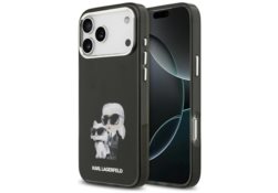 Étui Karl Lagerfeld IML Aquarelle Karl   & Choupette & Logo MagSafe pour iPhone 17 Pro noir KLHMP17LHMKCAQOK