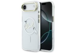 Étui Karl Lagerfeld IML Choupettes Karl  Script Logo MagSafe pour iPhone Air transparent KLHMP17M5HKSCAH