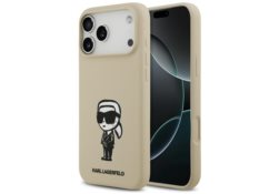 Étui Karl Lagerfeld Silicone Karl Sketch & Logo MagSafe pour iPhone 17 Pro Max marron KLHMP17XSKIGROW