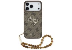 Étui Guess 4G Strap 4G Classic Logo pour   iPhone 17 Pro Max marron GUHCP17XP4GMGSW