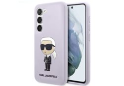 Karl Lagerfeld KLHCS23SSNIKBCU S23 S911hardcase purpurowy/purple Silicone Ikonik KLHCS23SSNIKBCU