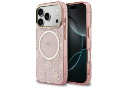 Étui Guess IML Peony pourt MagSafe pour      iPhone 17 Pro rose GUHMP17L5HPOEDP