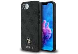 Étui Guess 4G Small 4G and Classic       MagSafe pour iPhone 16e / 17e noir GUHMPSE4P4SM4MK