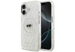 Étui Karl Lagerfeld IML Karl Head Logo   MagSafe pour iPhone 17 gris KLHMP17SHMKBKHOG