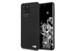 Étui hardcase BMW BMHCS69MSILBK S20Ultra G988 noir/black Silicone M Collection BMHCS69MSILBK
