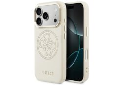 Étui Guess Perforated 4G MagSafe pour      iPhone 17 Pro Max beige GUHMP17X5PG4SRGE