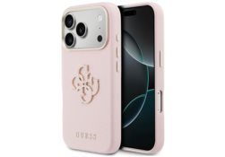 Étui Guess FW Resin Logo pour iPhone 17    Pro Max rose GUHCP17X5PS4RGGP