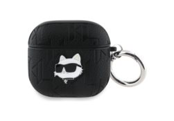 Étui Karl Lagerfeld Monogram Choupette   Head pour AirPods 4 noir KLA4PGCHPK