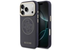Étui Guess Perforated 4G MagSafe pour      iPhone 17 Pro bleu GUHMP17L5PG4SRGB