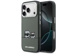 Étui Karl Lagerfeld IML Karl & Choupette Peekaboo Logo MagSafe pour iPhone 17 Pro noir KLHMP17L6HPKACK