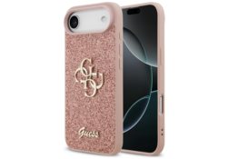 Étui Guess Fixed Glitter Big 4G pour       iPhone Air rose GUHCP17MHG4SGP