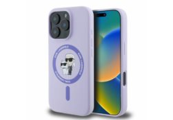 Karl Lagerfeld KLHMP16XSCMKCRHU iPhone 16 Pro Max 6.9"" violet/purple hardcase Silicone Karl&Choupette Ring MagSafe KLHMP16XSCMKCRHU