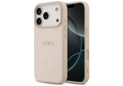 Étui Guess Saffiano Classic Logo MagSafe pour iPhone 17 Pro rose GUHMP17LPSAHMCP