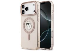 Étui Karl Lagerfeld IML Choupette        MagSafe pour iPhone 17 Pro Max rose KLHMP17XHFCCNOP