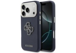 Étui Guess FW Resin Logo pour iPhone 17    Pro Max bleu GUHCP17X5PS4RGGB