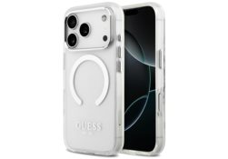 Étui Guess Metal Outline MagSafe pour      iPhone 17 Pro argenté GUHMP17LHTRMS