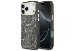 Étui Guess Python Pattern MagSafe pour     iPhone 17 Pro Max noir GUHMP17XHIMPYGK