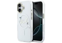 Étui Karl Lagerfeld IML Choupettes Karl  Script Logo MagSafe pour iPhone 17 transparent KLHMP17S5HKSCAH