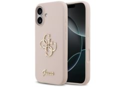 Étui Guess Silicone Big 4G Script pour     iPhone 17 rose GUHCP17SSC4GSMP