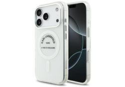 Étui Karl Lagerfeld IML Karl RSG Logo    MagSafe pour iPhone 17 Pro transparent KLHMP17LHKRSGPT
