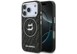 Étui Karl Lagerfeld IML Choupette Head   Logo MagSafe pour iPhone 17 Pro Max noir KLHMP17XHMKBCHOK