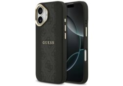 Étui Guess 4G Stripe MagSafe pour iPhone   17 noir GUHMP17SPG4SEMCK