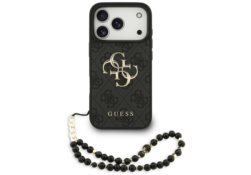 Étui Guess 4G Strap 4G Classic Logo pour   iPhone 17 Pro noir GUHCP17LP4GMGSK