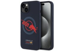 Étui Red Bull HC Silicone ORBR20 Logo    Red Lining pour iPhone 15 MagSafe bleu marine RBHMP15S24SIOLVR