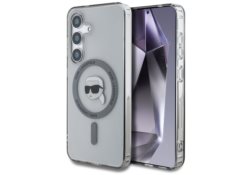 Étui Karl Lagerfeld Button Karl Head     Printed Logo MagSafe pour Samsung Galaxy S25 noir KLHMS25SHLSKIK