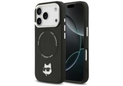 Étui Karl Lagerfeld Choupette Pin        MagSafe pour iPhone 17 Pro noir KLHMP17LPSMLRCHK