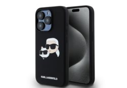 Karl Lagerfeld KLHMP15XSKCHPPLK iPhone 15 Pro Max 6.7"" noir/black hardcase Silicone Karl & Choupette MagSafe KLHMP15XSKCHPPLK