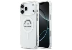 Étui Karl Lagerfeld IML Karl RSG Logo MagSafe pour iPhone 17 Pro Max transparent KLHMP17XHKRSGPT
