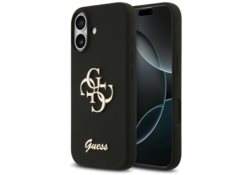 Étui Guess Silicone Big 4G Script pour     iPhone 17 noir GUHCP17SSC4GSMK