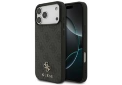 Étui Guess 4G Small Classic Logo MagSafe pour iPhone 17 Pro Max noir GUHMP17XP4SM4MK