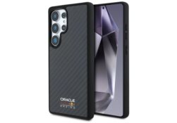 Étui Red Bull Real Carbon Fiber Shiny    Logo MagSafe pour Samsung Galaxy S25 Ultra noir RBHMS25L24CFILSK