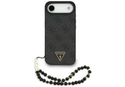 Étui Guess 4G Strap Triangle Logo        MagSafe pour iPhone Air noir GUHMP17MP4TSDPPSK