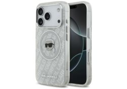 Étui Karl Lagerfeld IML Karl Head Logo   MagSafe pour iPhone 17 Pro gris KLHMP17LHMKBKHOG