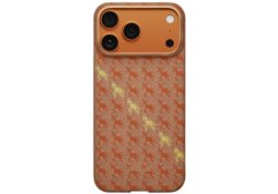 Étui PITAKA Happiness Rides Edge Case    MagSafe pour iPhone 17 Pro Max amber HR1701PM