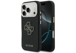 Étui Guess FW Resin Logo pour iPhone 17    Pro noir GUHCP17L5PS4RGGK
