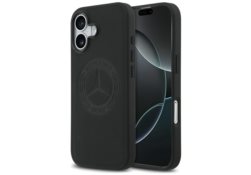 Étui Mercedes Leather Vintage Logo       MagSafe pour iPhone 17 noir MEHMP17S25RICVLK