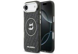 Étui Karl Lagerfeld IML Choupette Head   Logo MagSafe pour iPhone Air noir KLHMP17MHMKBCHOK