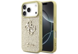 Étui Guess Fixed Glitter Big 4G pour       iPhone 17 Pro pourré GUHCP17LHG4SGD
