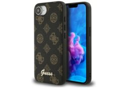 Étui Guess Peony Script Logo MagSafe pour  iPhone 16e / 17e noir GUHMPSE4PGPYSK