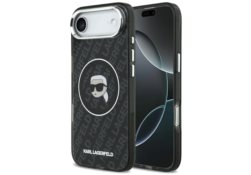 Étui Karl Lagerfeld IML Karl Head Logo   MagSafe pour iPhone Air noir KLHMP17MHMKBKHOK
