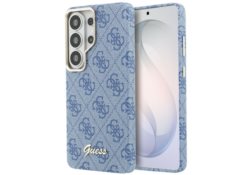 Étui Guess 4G Script MagSafe pour Samsung  Galaxy S26 Ultra bleu GUHMS26L5P4FWMSB