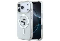 Étui Karl Lagerfeld IML Karl Choupette   Glitter MagSafe pour iPhone 17 Pro Max transparent KLHMP17XHGKCNOT